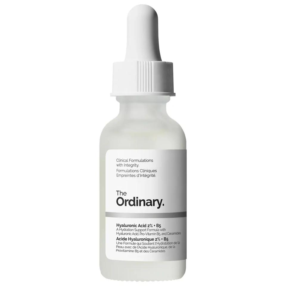 The Ordinary Hyaluronic Acid 2% + B5 Hydrating Serum on a white background.