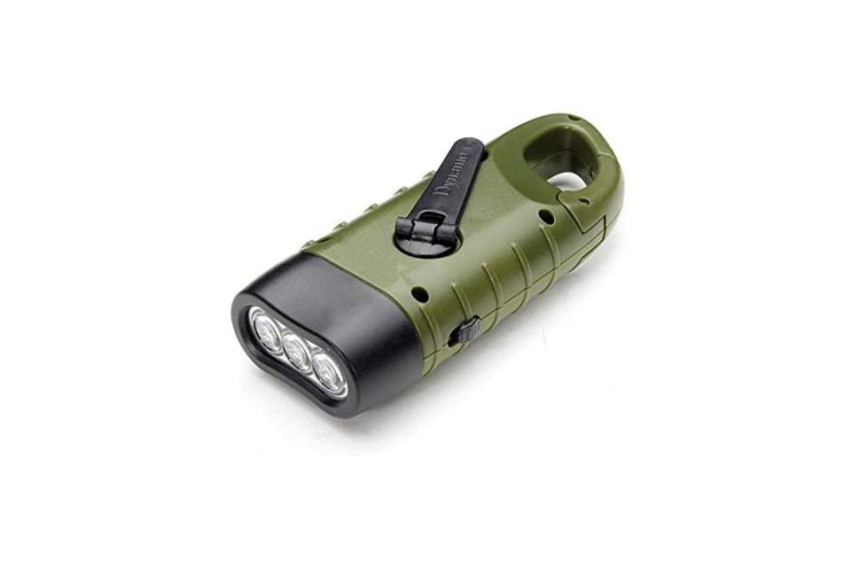 MECO Hand Cranking Solar Powered Rechargeable Flashlight