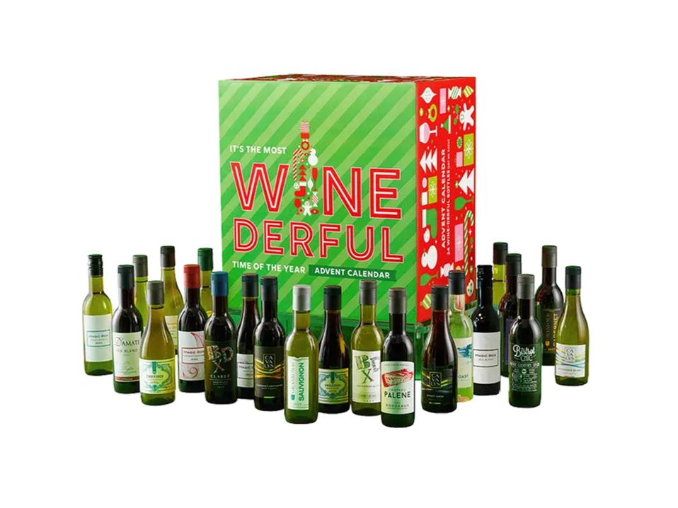 Total Wine’s “It’s The Most Winederful Time Of The Year” Wine Advent Calendar against a white background. 