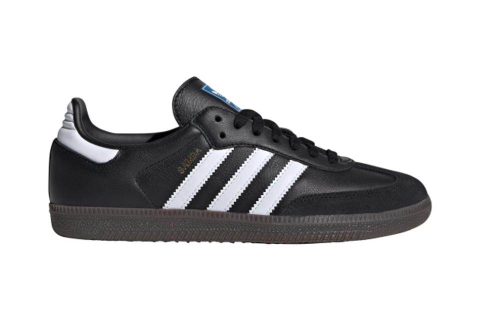 One Black Adidas Samba OG shoe. 