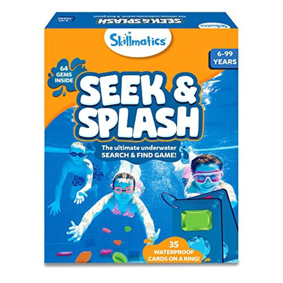 Skillmatics Seek & Splash Underwater Search and Find pool game on a white background