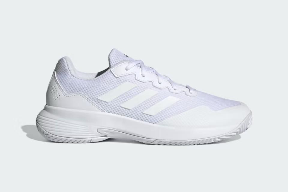 Adidas GameCourt 2 Tennis Shoe in all white