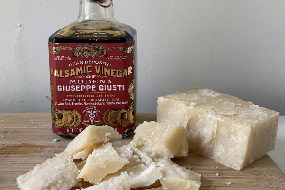 The Giuseppe Giusti Gran Deposito Aceto Balsamic with Parmigiano Reggiano