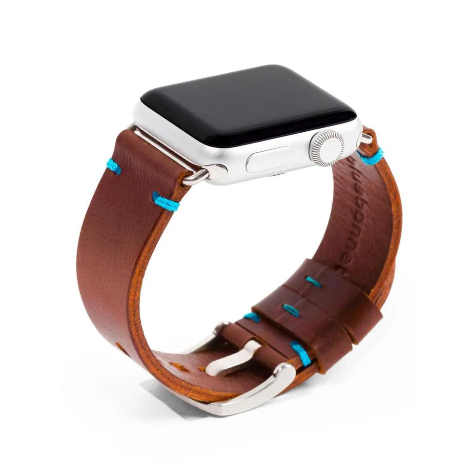 Bluebonnet Italian Leather Apple Watch Band