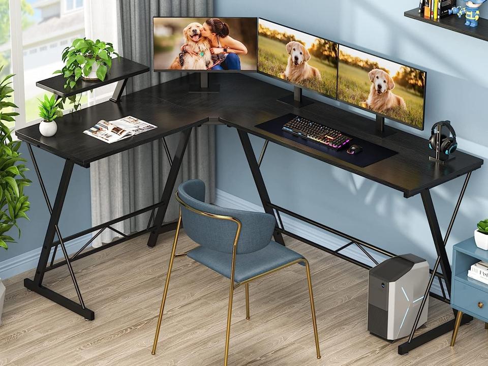 Best L-Shaped Desk: Mr IRONSTONE L Shaped Computer Gaming Desk