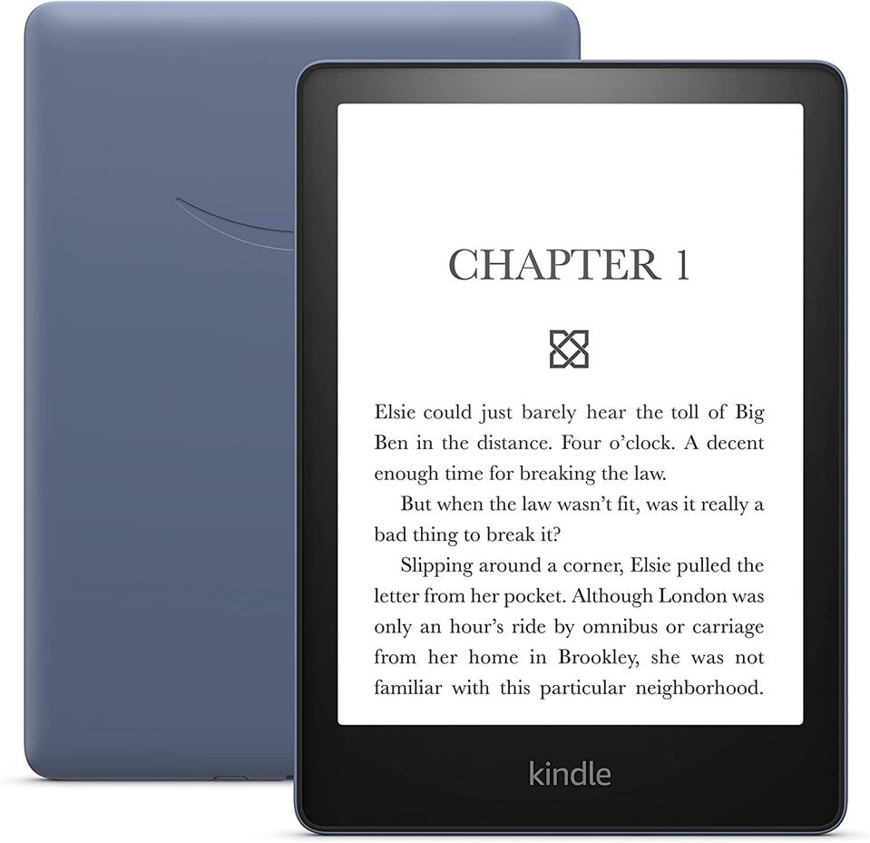 The front and back of the Kindle Paperwhite (16 GB) with a white background.