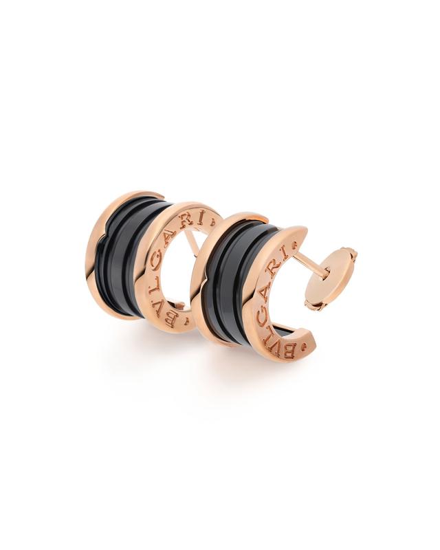 BVLGARI B.Zero1 Black Ceramic Earrings