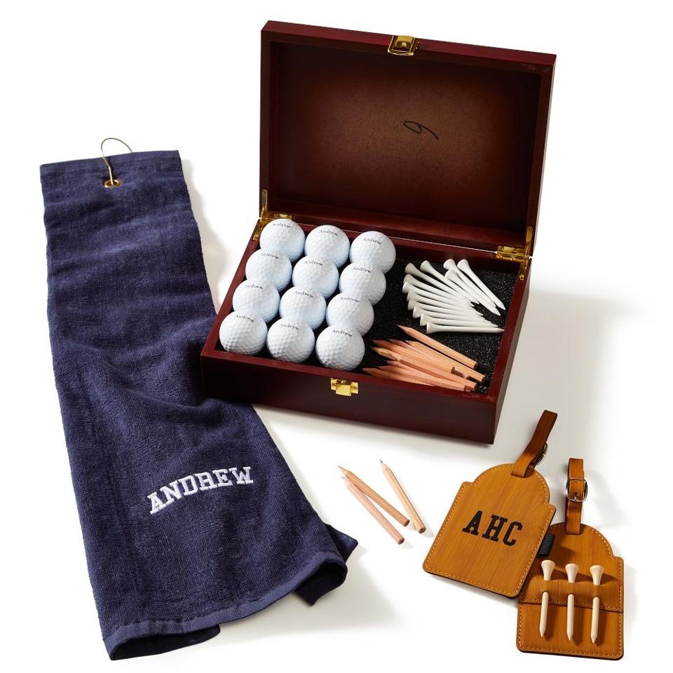 Mark & Graham Personalized Golf Gift Set on white background