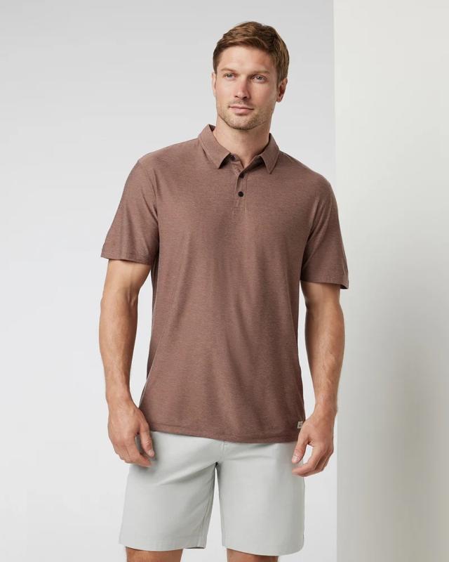 Vuori Men's Strato Tech Polo on model