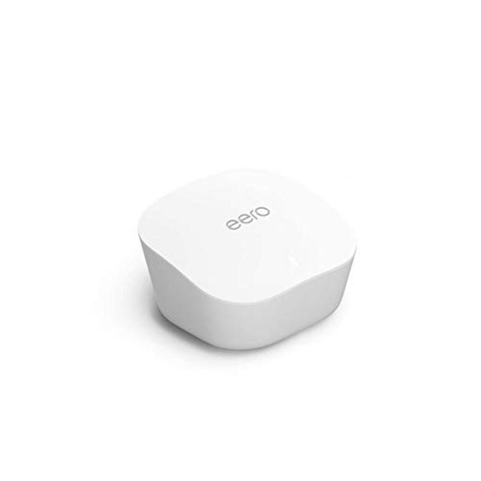 Amazon Eero Mesh Wi-Fi router on a white background