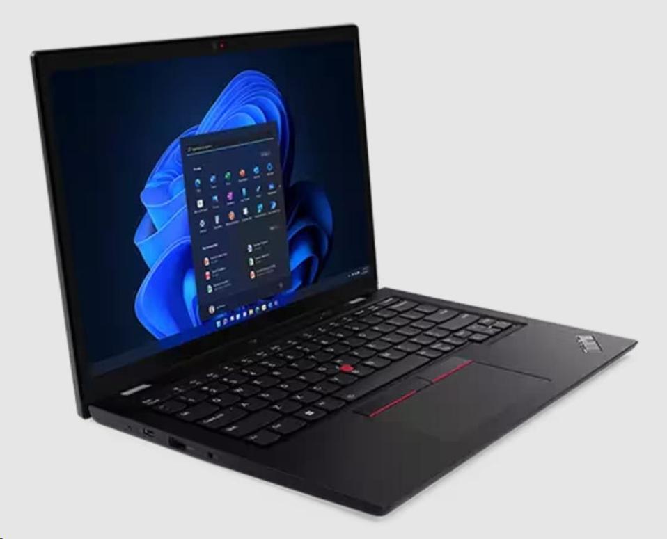 Lenovo ThinkPad L13 Yoga Gen 3 AMD in thunder black on a white background