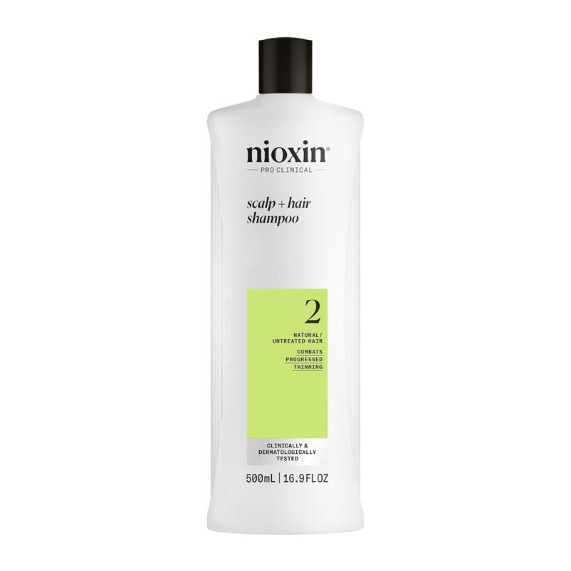 Nioxin System 2 Cleanser Shampoo for Natural Hair with Progressed Thinning