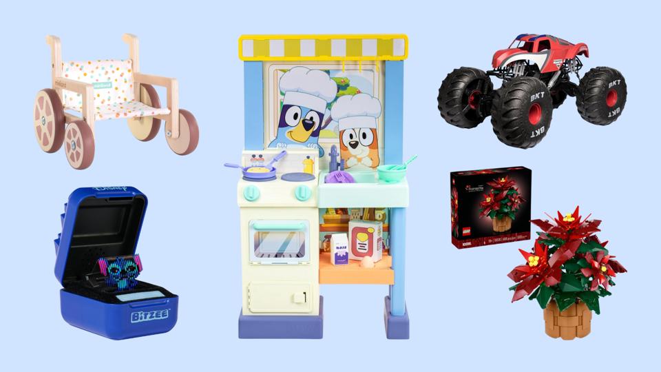 Some of the toys on Amazon's annual 'Toys We Love' list, a holiday shopping preview. 