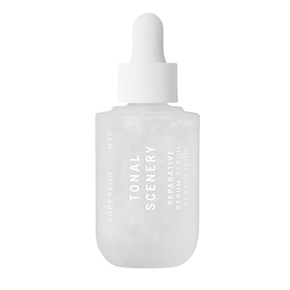 Superegg Tonal Scenery Reparative Serum on white background.