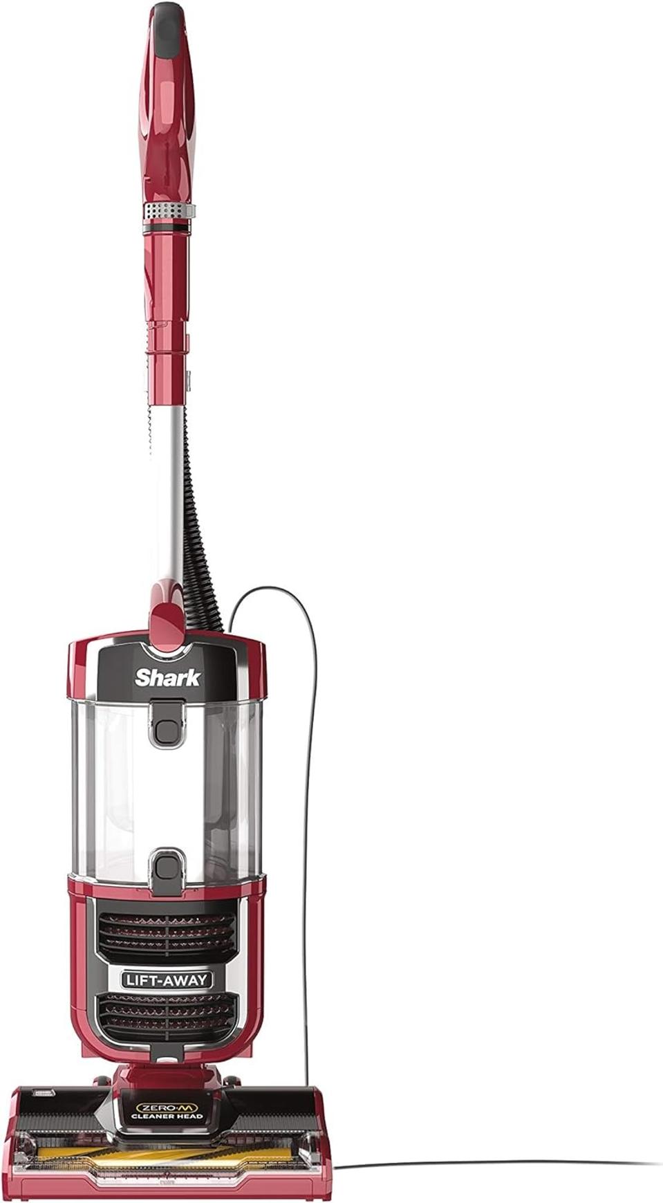 Shark ZU561 Navigator Lift-Away Speed Self Cleaning Brushroll Lightweight Upright Vacuum with HEPA Filter, Red Peony