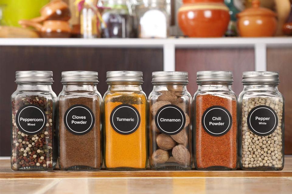 AOZITA 24 Pcs Glass Spice Jars