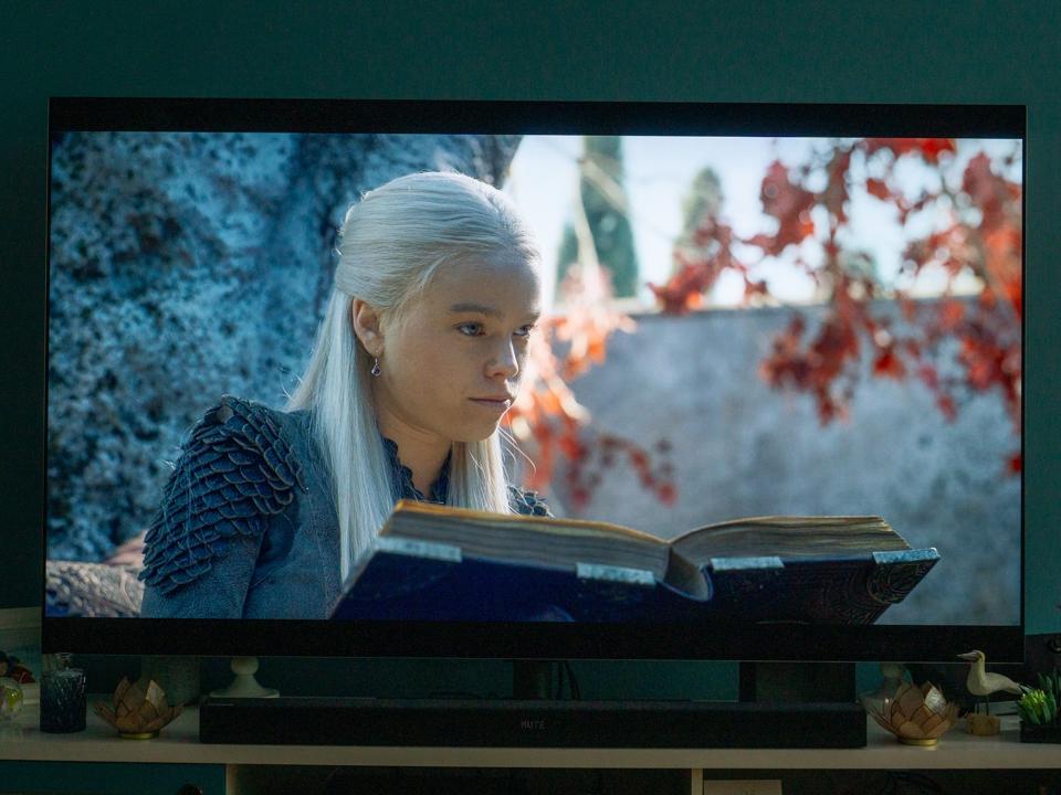 A still from House of the Dragon on the LG OLED Evo G4 TV