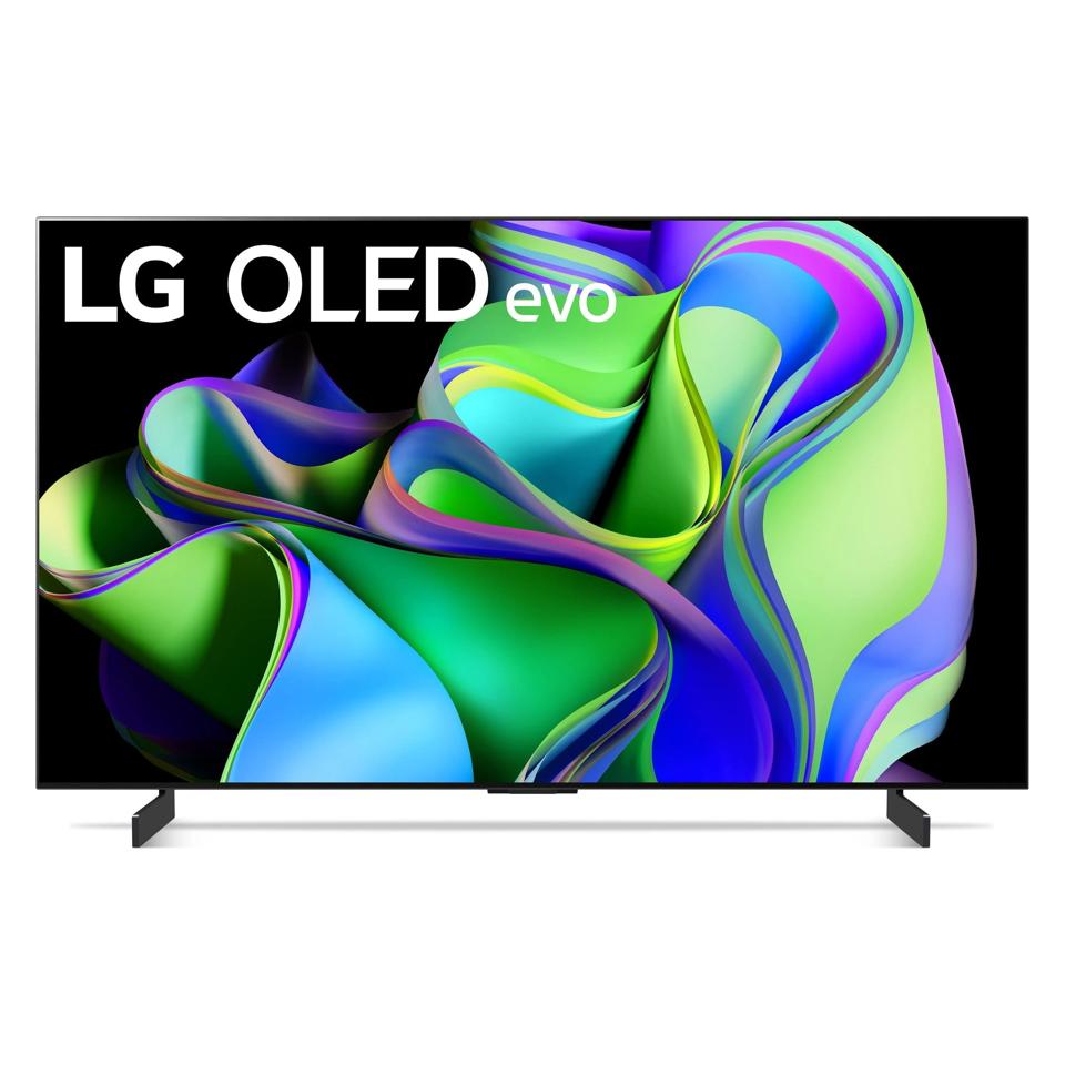 LG C3 42-inch TV on a white background