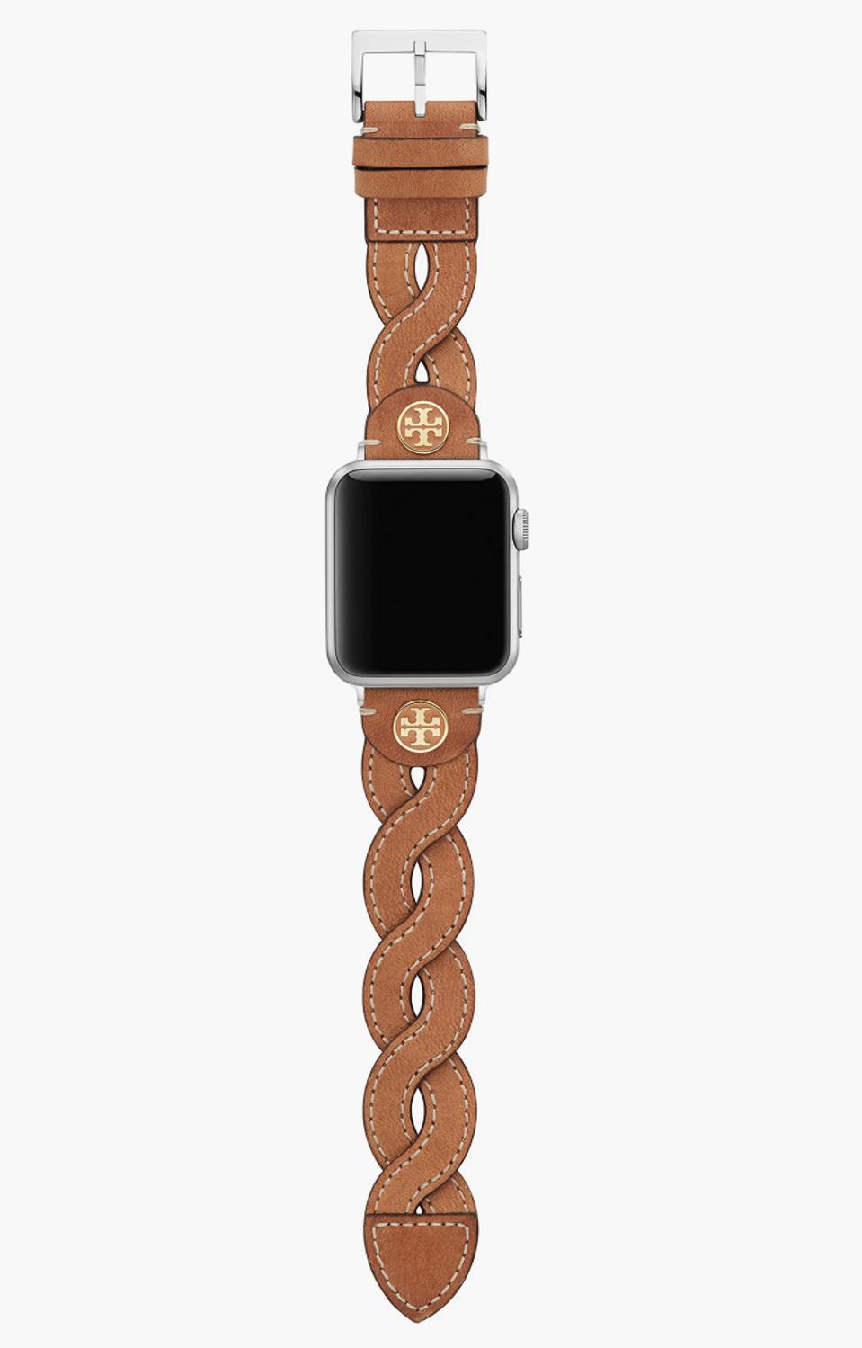 Tory Burch Braided Leather Strap