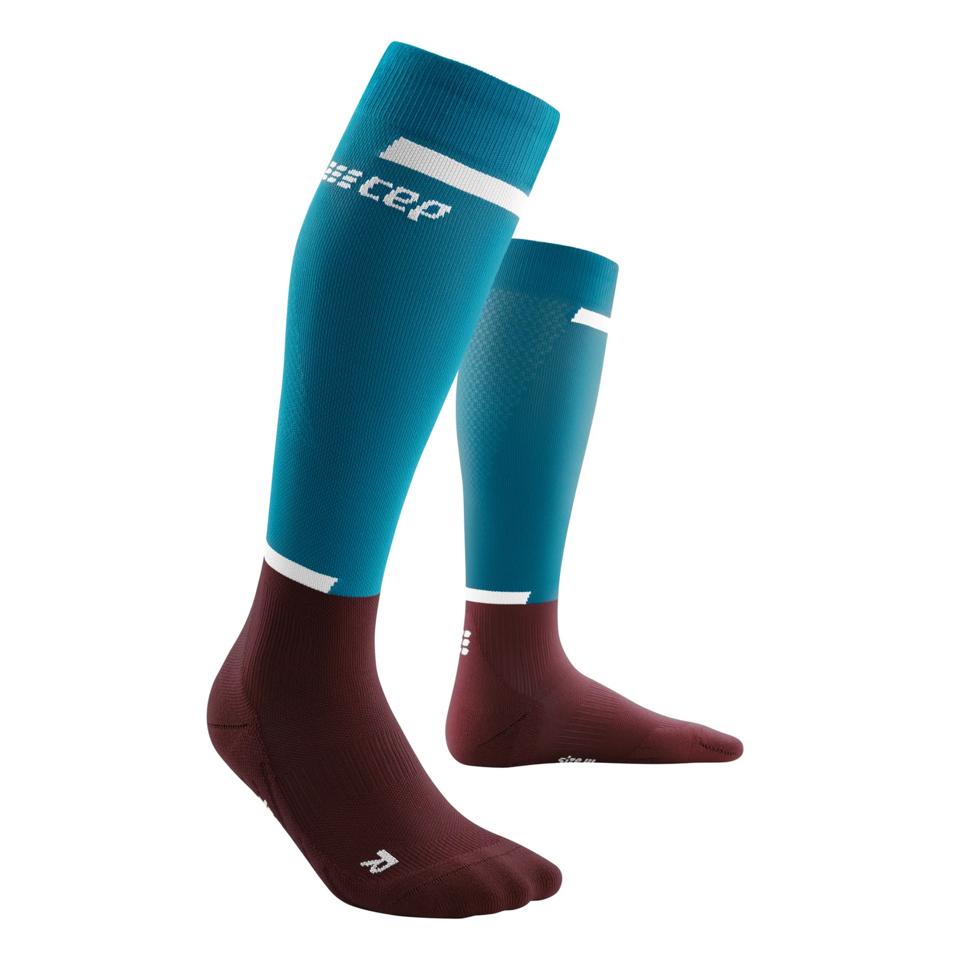 CEP Run Compression Tall Socks 4.0 in blue and brown