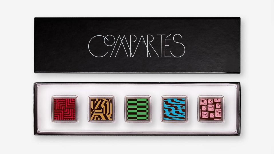 Compartés 5 Piece Signature Truffles Gift Box on a white background.