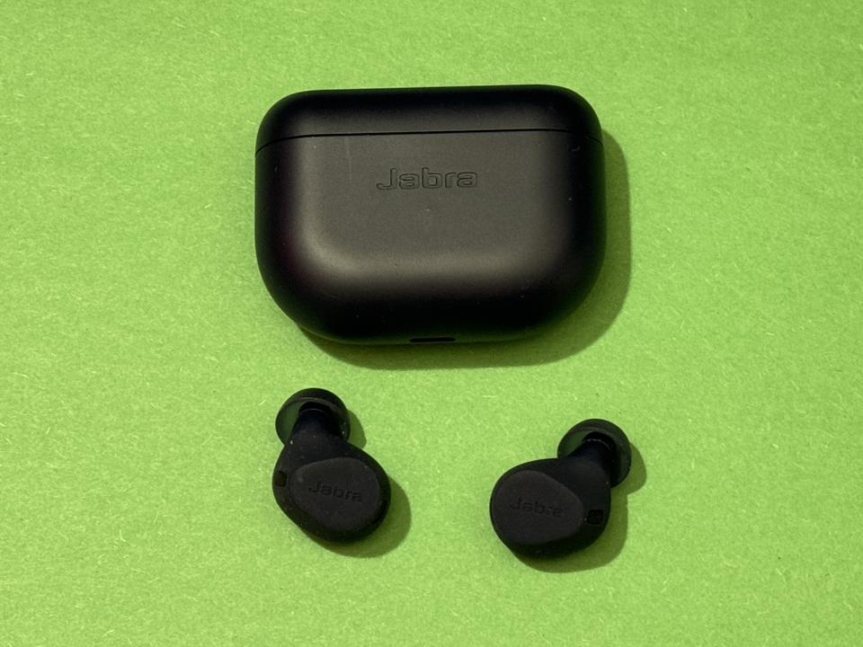 Jabra Elite 8 Active True Wireless Earbuds on a white background