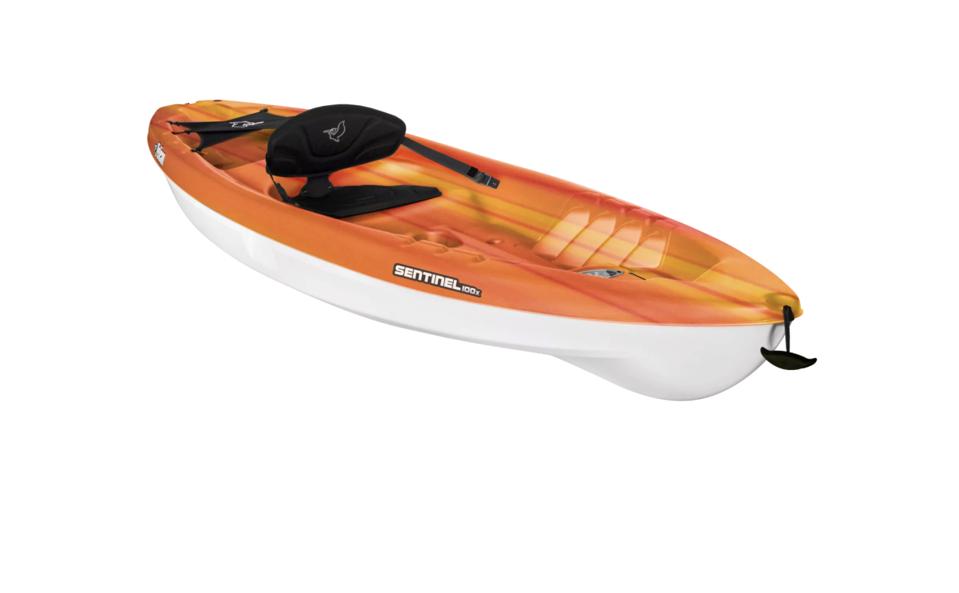 Pelican Sentinel 100X Recreational Kayak in orange