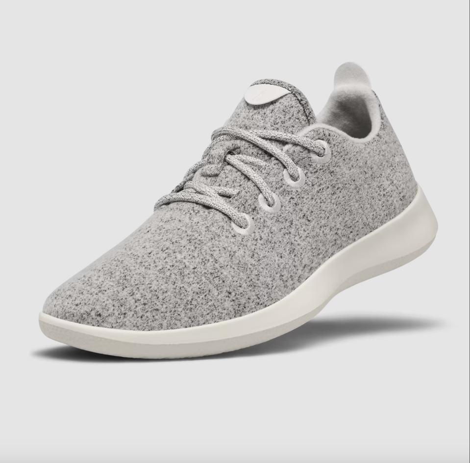 Allbirds Wool Runners against a gray background