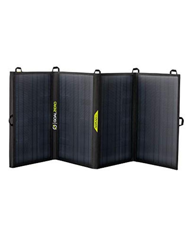 Goal Zero Nomad 50, Foldable Monocrystalline 50 Watt Solar Panel with 8mm + USB Port, Portable Solar Panel Charger for Yeti Power Generator and Banks. Lightweight 18-22V 50W Solar Panel Charger