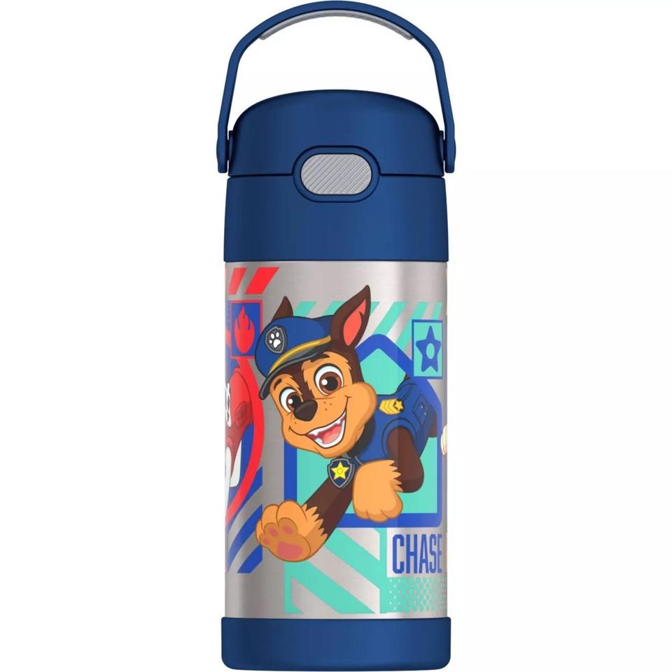 THERMOS FUNTAINER kids water bottle with Chase from Paw Patrol design