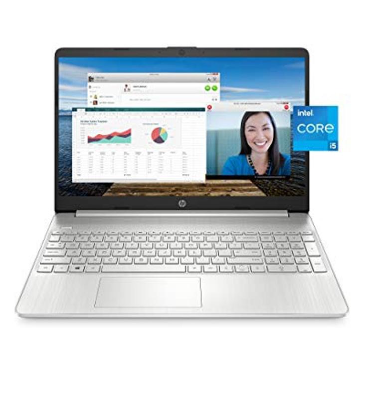 HP 15 Laptop, 11th Gen Intel Core i5-1135G7 Processor, 8 GB RAM, 256 GB SSD Storage, 15.6” Full HD IPS Display, Windows 10 Home, HP Fast Charge, Lightweight Design (15-dy2021nr, 2020)