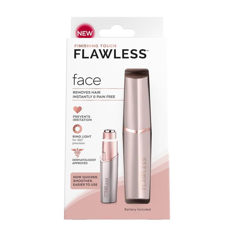 Flawless By Finishing Touch Facial Hair Remover on a white background.