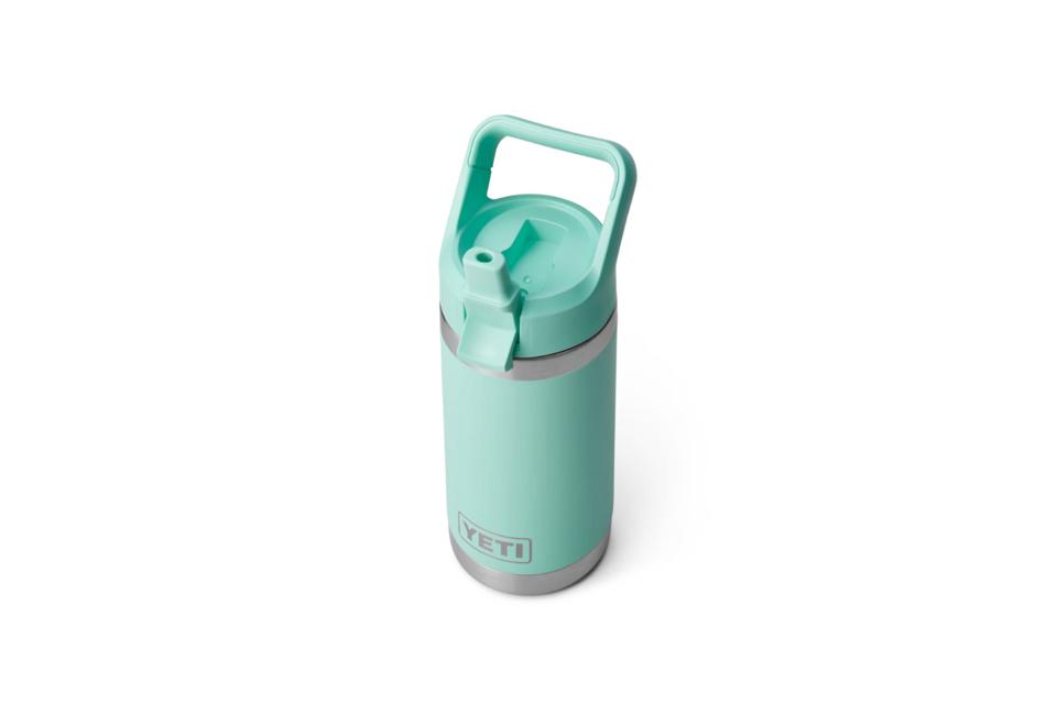 Yeti Rambler Jr. 12 oz Kids Bottle, with Straw Cap, Reef Blue