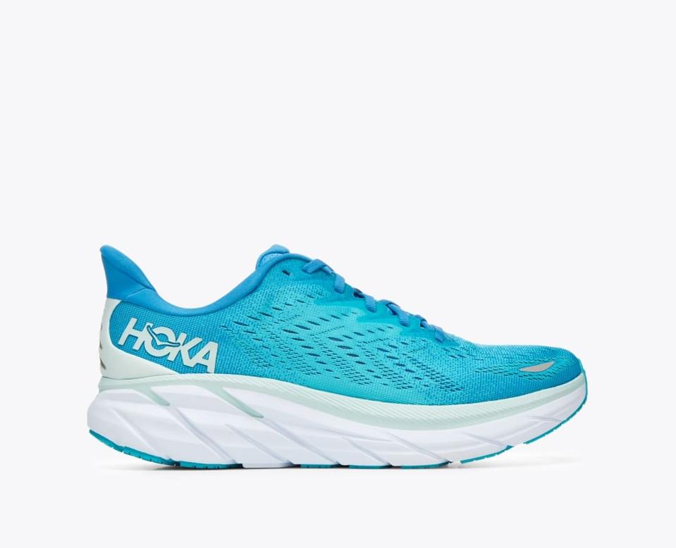 Hoka Clifton 8 Men's Sneaker in Ibiza Blue/Scuba Blue