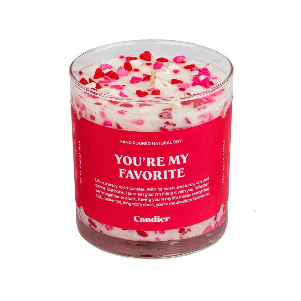 The Best Valentine's Day Gifts For Friends: Candier by Ryan Porter You're My Favorite Candle