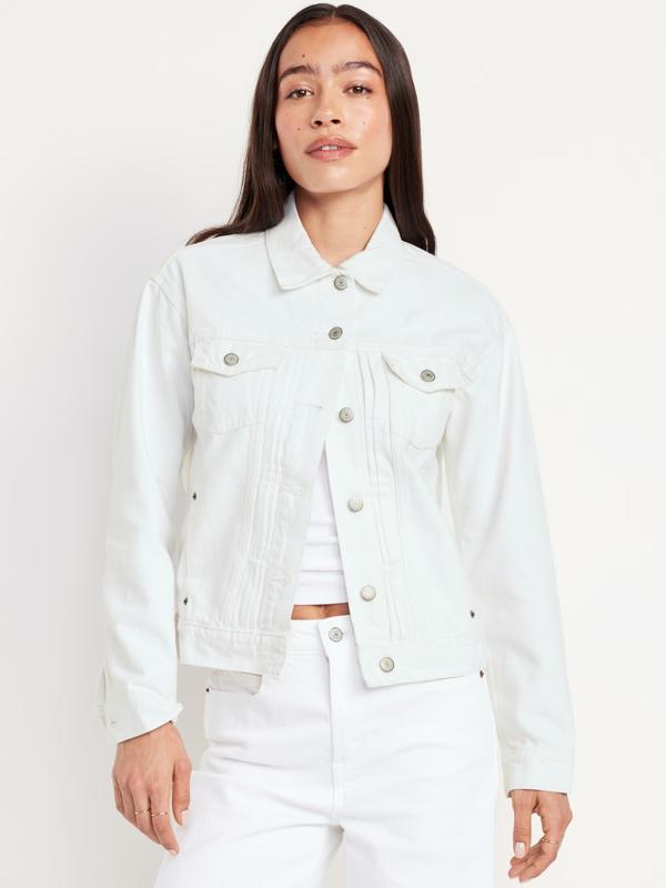 Old Navy Classic Jean Jacket on a model.