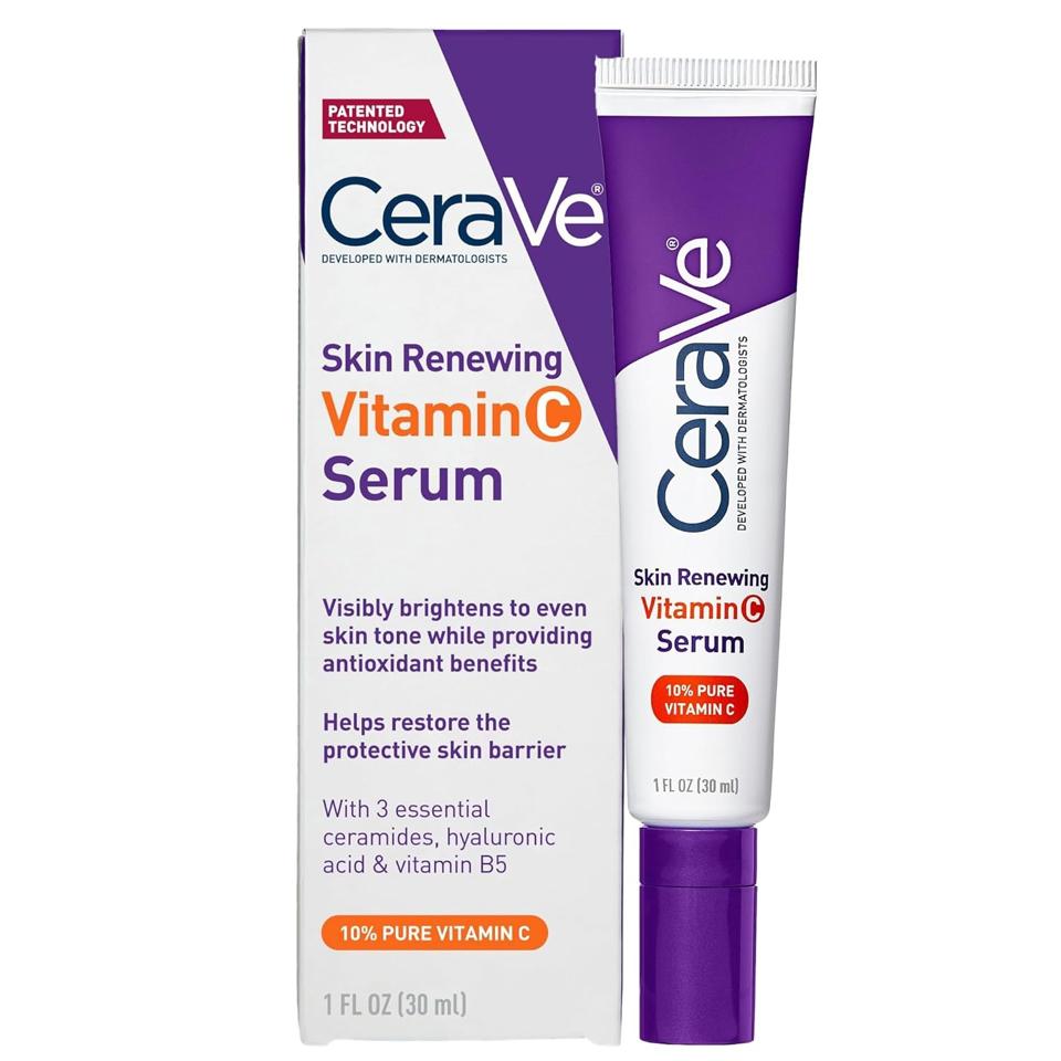 CeraVe Vitamin C Serum with Hyaluronic Acid against a white background