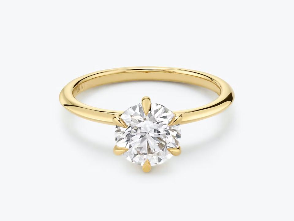 Vrai The Knife-Edge Round Brilliant Engagement Ring