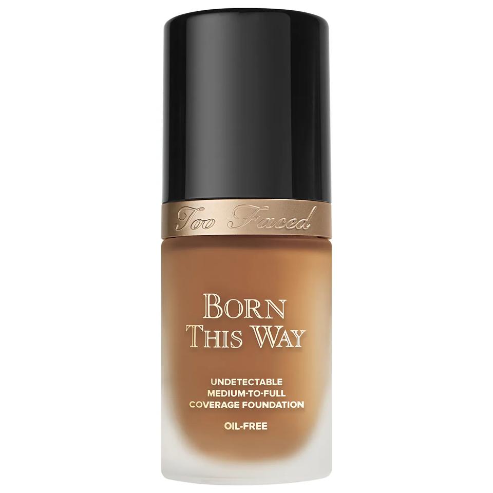 Too Faced Born This Way Natural Finish Longwear Liquid Foundation on a white background.