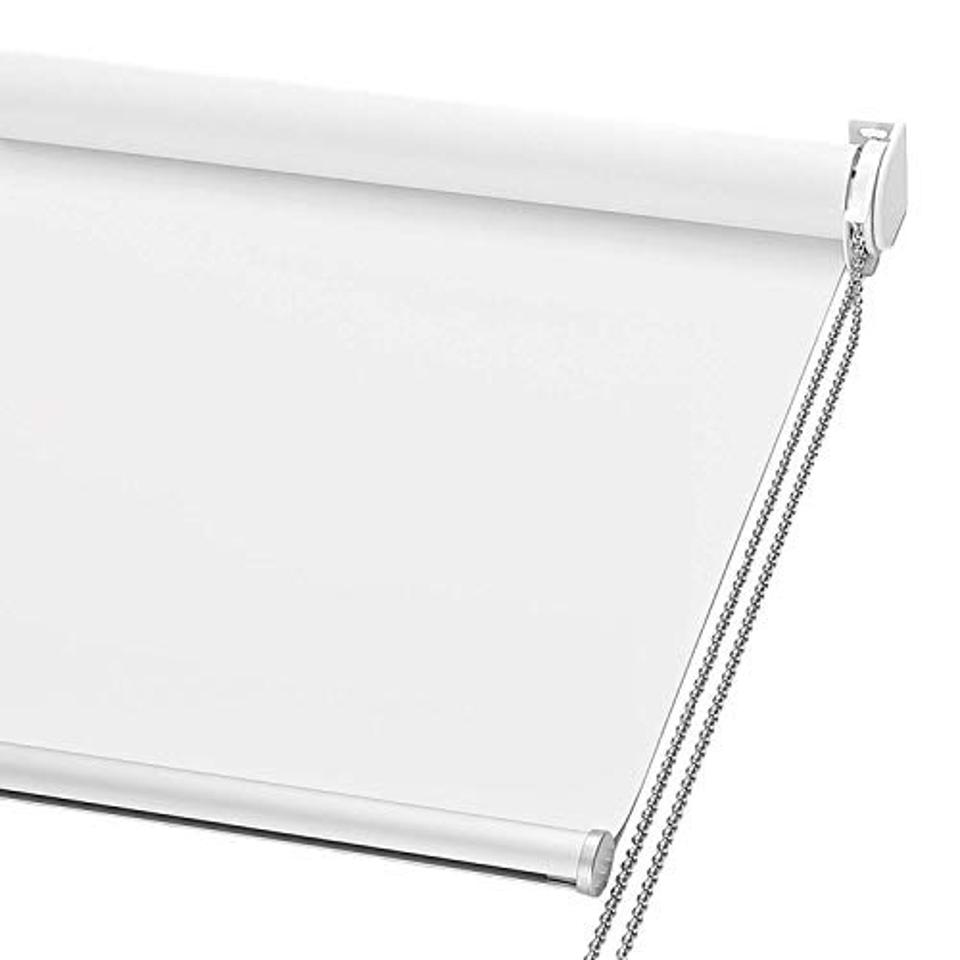 ChrisDowa 100% Blackout Roller Shade on white background.