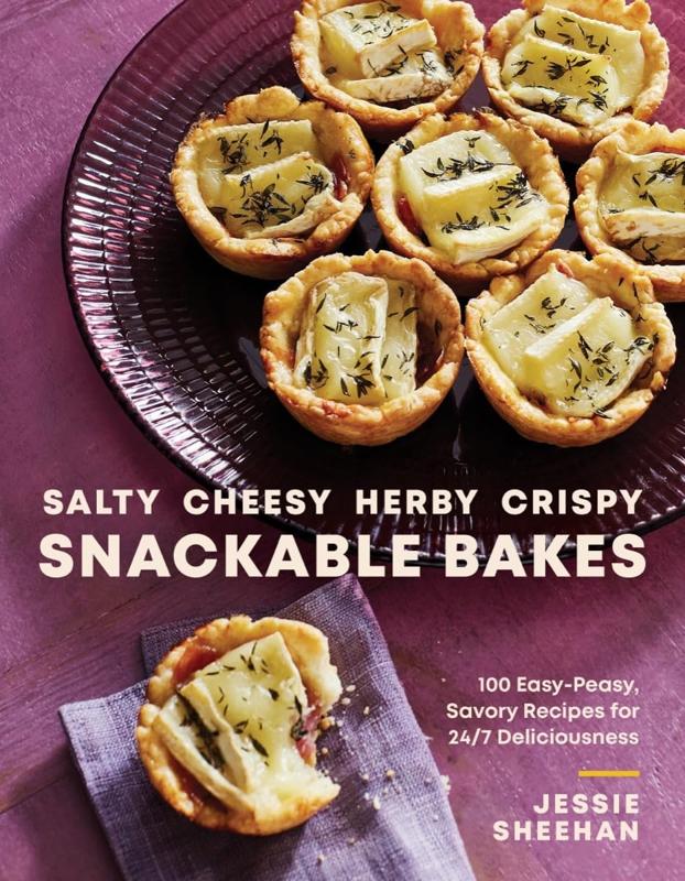 The "Salty, Cheesy, Herby, Crispy Snackable Bakes" cookbook. 