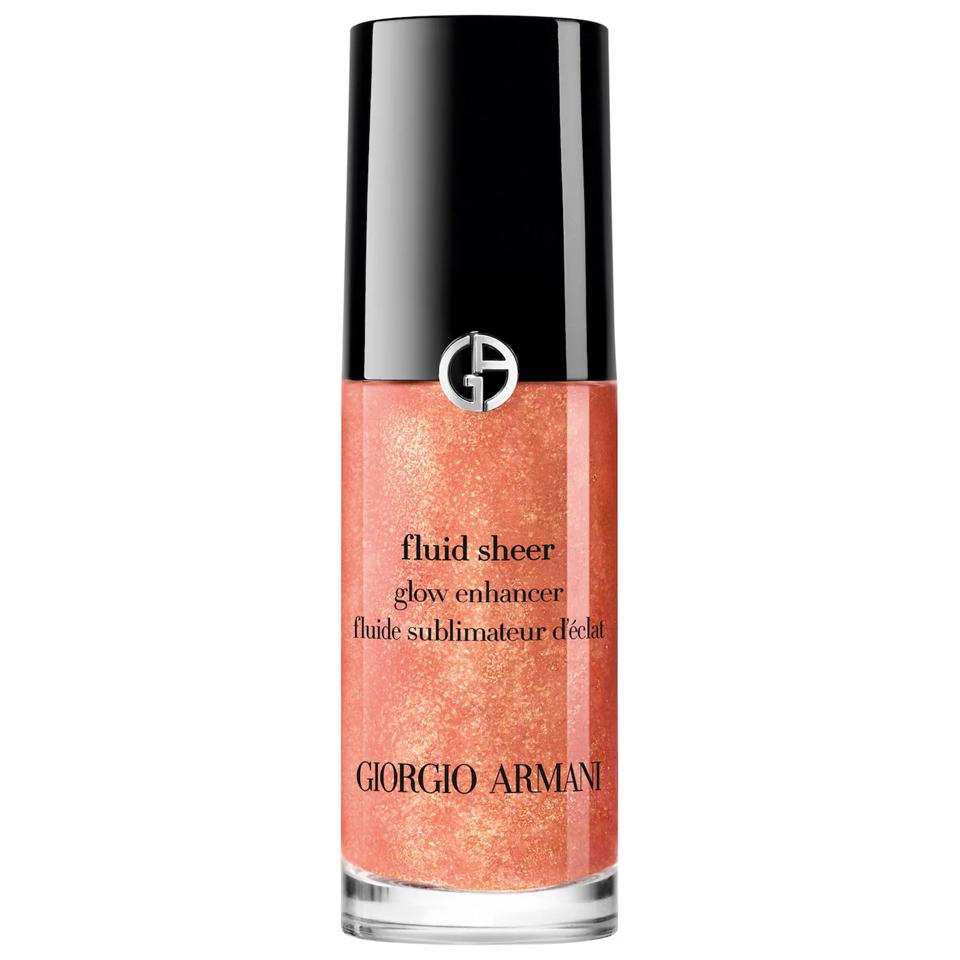 Giorgio Armani Fluid Sheer Glow Enhancer on a white background.