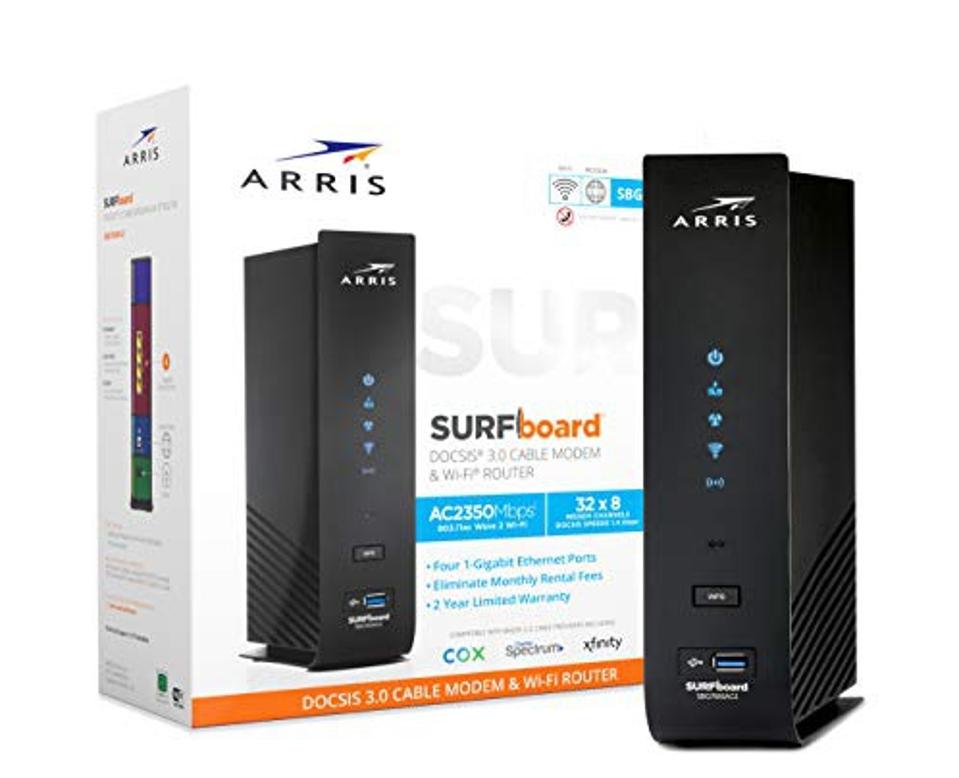 ARRIS SURFboard SBG7600AC2 on a white background