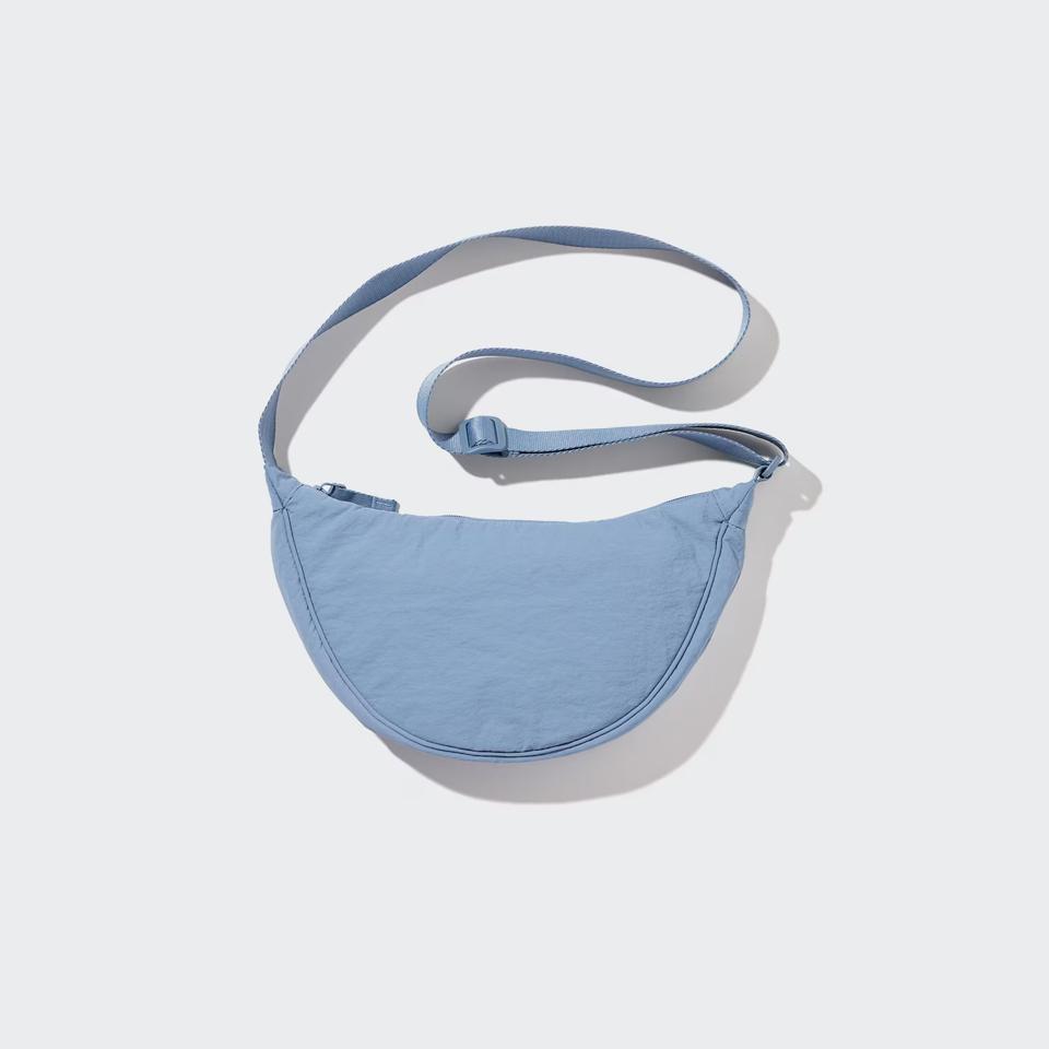 Uniqlo Round Mini Shoulder Bag on white background.