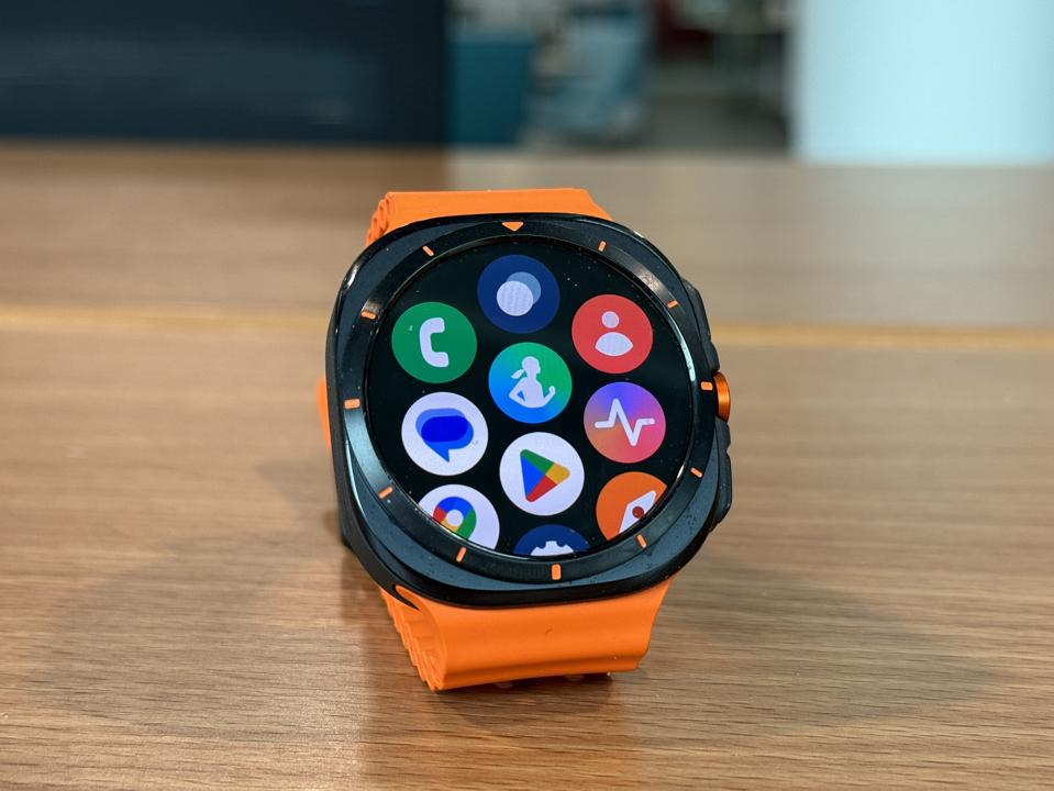 Various icons on the Samsung Galaxy Watch Ultra.