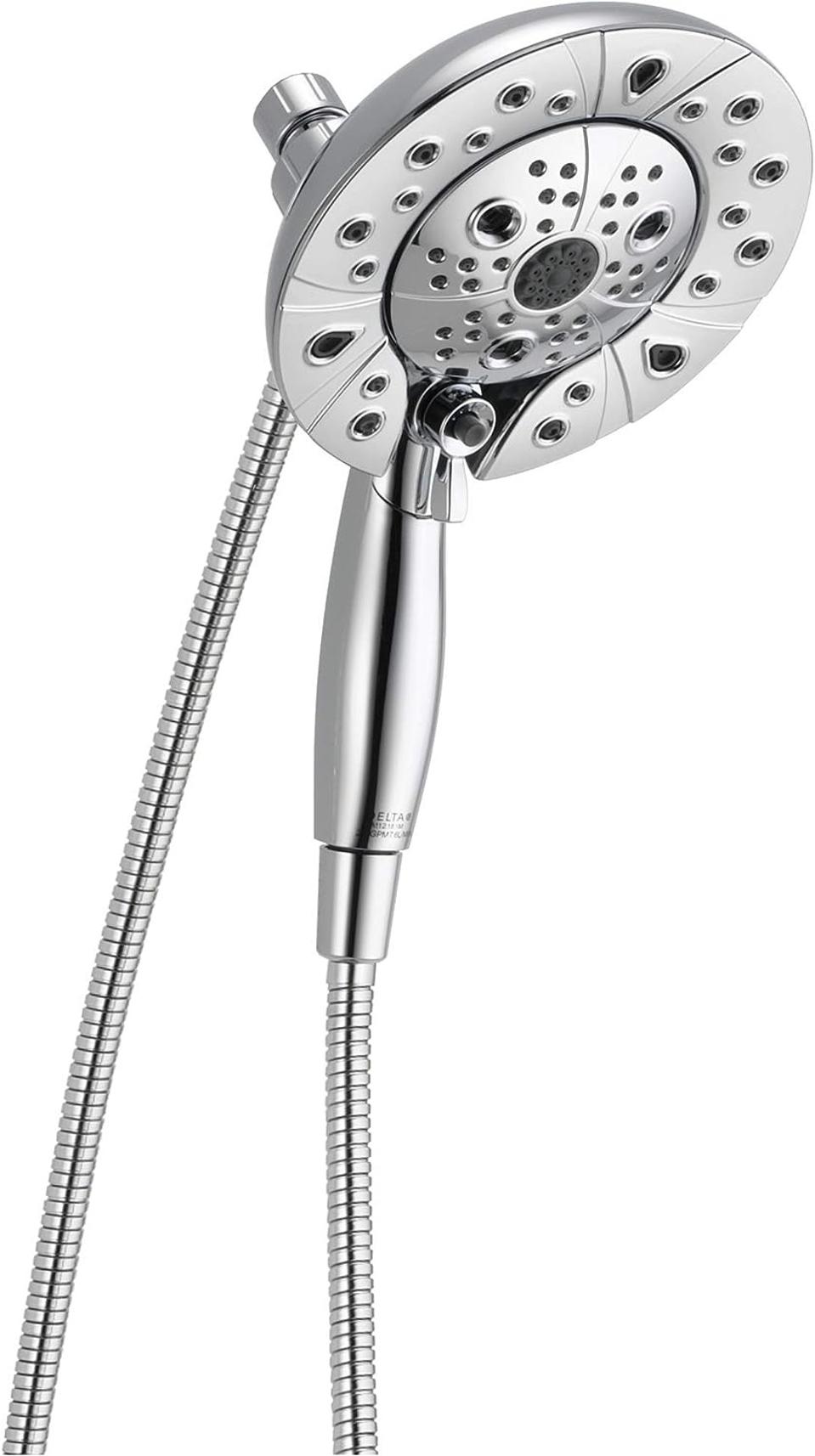 Best Handheld Shower Heads: Delta Faucet 5-Spray In2ition Dual Shower Head