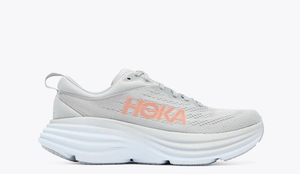 Hoka Bondi 8 sneaker on white background