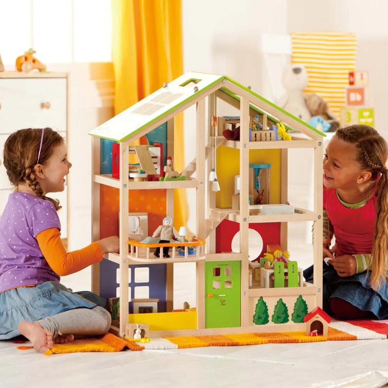 All Seasons Kids Wooden Dollhouse by Hape