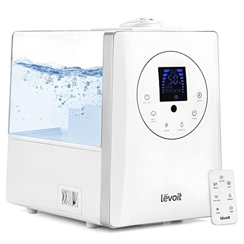 Levoit 6-Liter Warm And Cool Mist Humidifier against a white background.