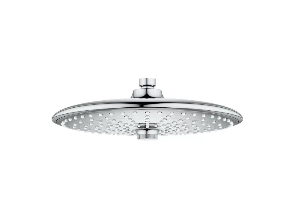 silver GROHE 26457000 Euphoria 260 Shower Head against white background